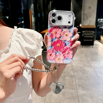 Colorful Flowers Diamond Lens Film Phone Case | iPhone 17 All Variants Case