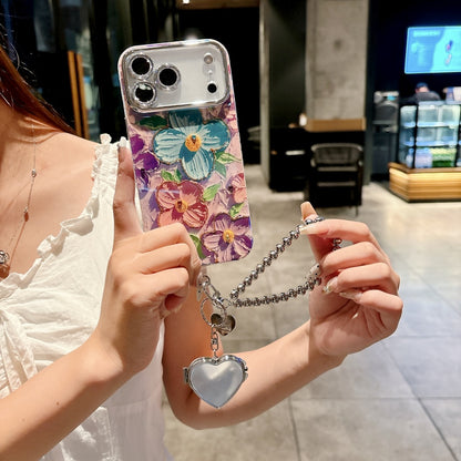 Colorful Flowers Diamond Lens Film Phone Case | iPhone 17 All Variants Case