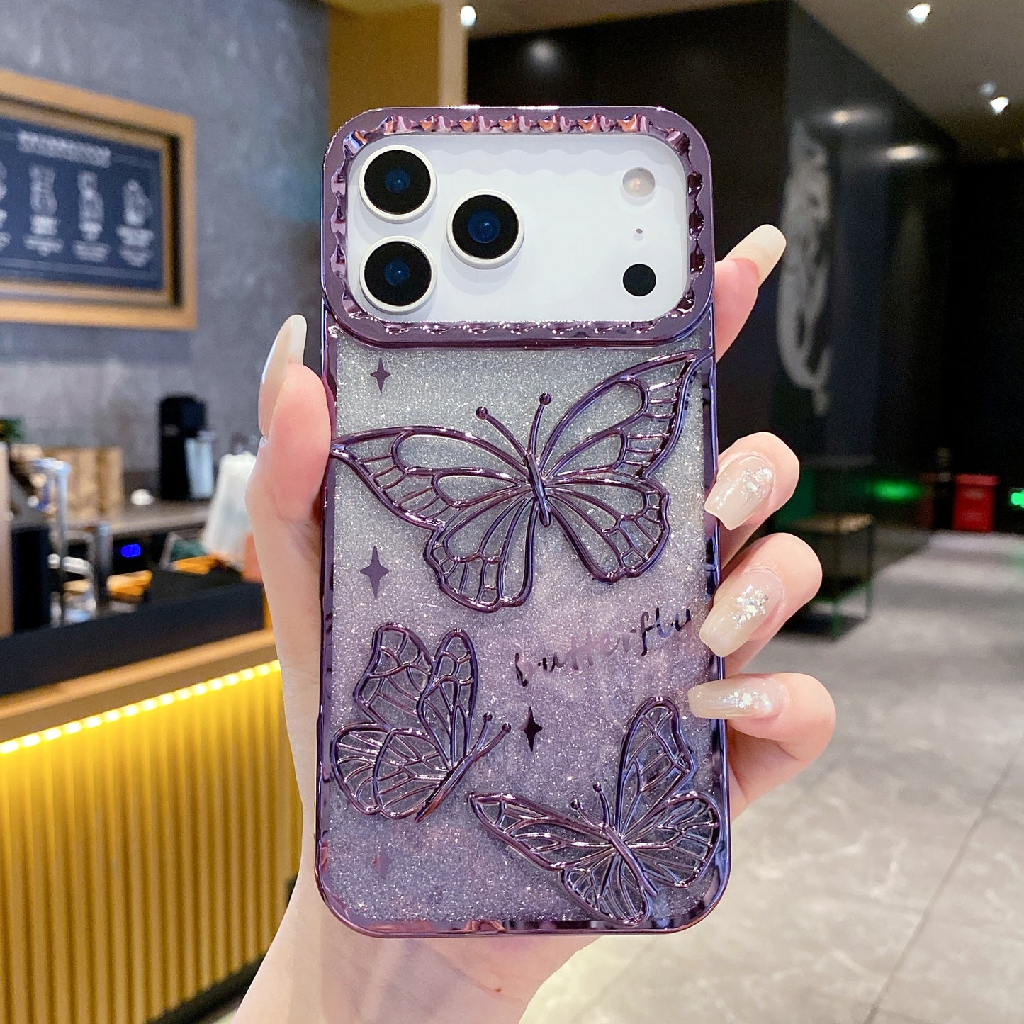 Cute Cartoon 3D Butterfly Diamond Case | iPhone 17 All Variants Case