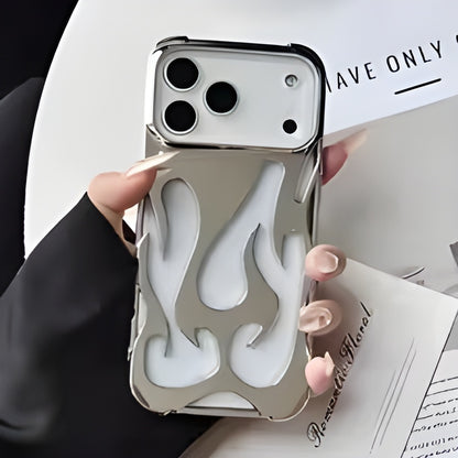 Hollow flame pattern heat dissipation silicone | iPhone 17 All Variants Case