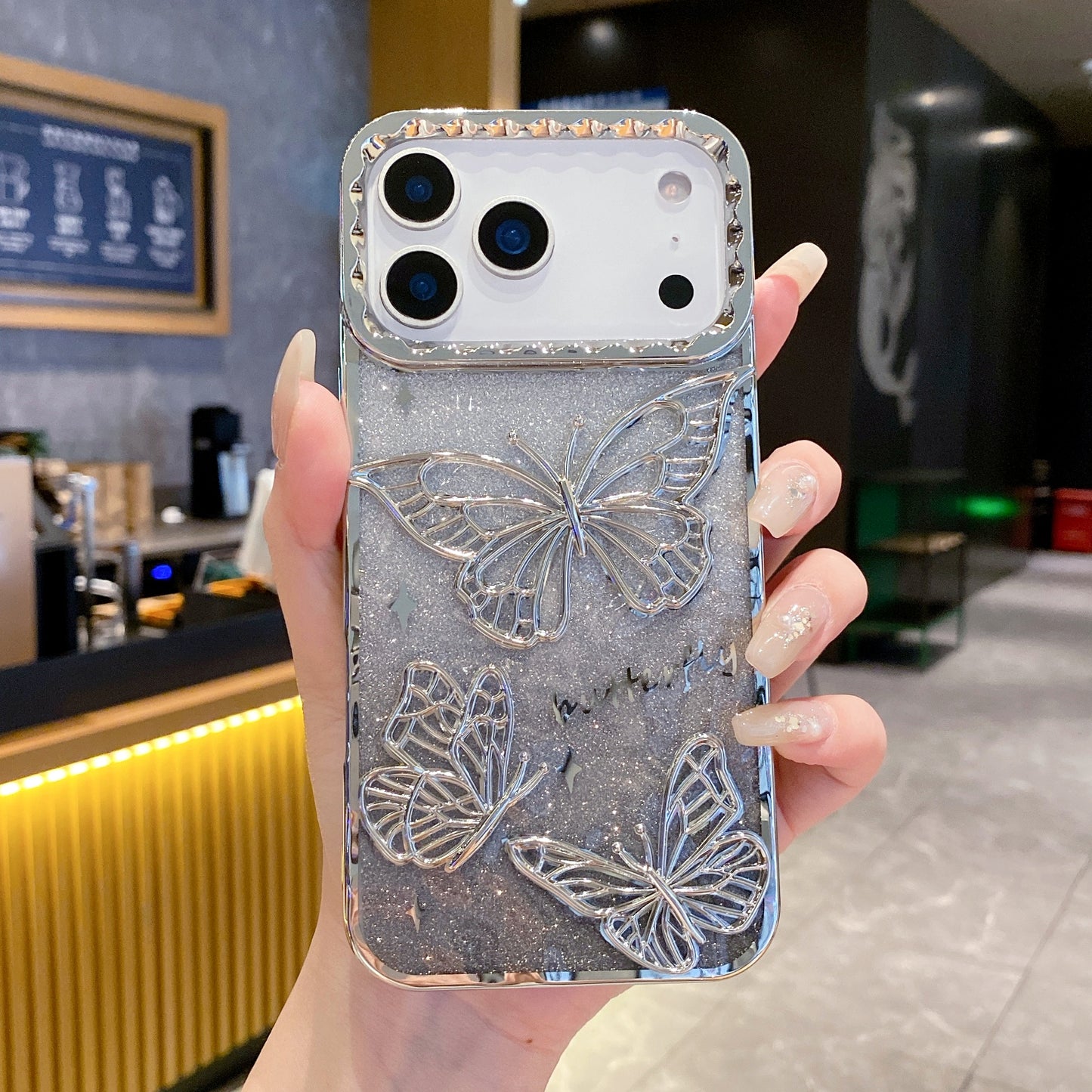 Cute Cartoon 3D Butterfly Diamond Case | iPhone 17 All Variants Case