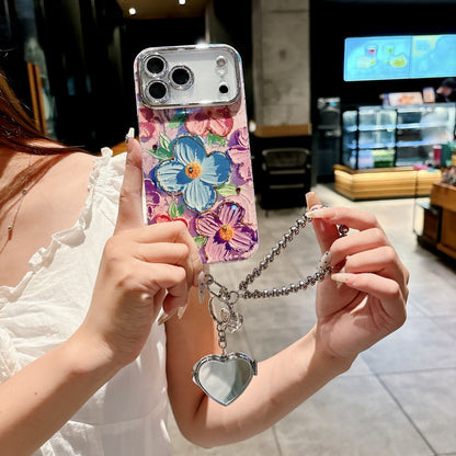 Colorful Flowers Diamond Lens Film Phone Case | iPhone 17 All Variants Case
