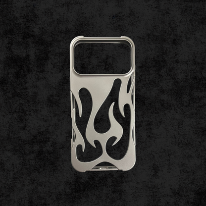 Hollow flame pattern heat dissipation silicone | iPhone 17 All Variants Case