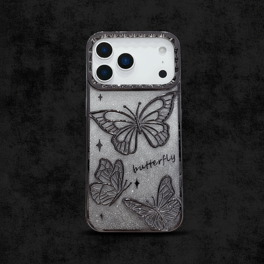 Cute Cartoon 3D Butterfly Diamond Case | iPhone 17 All Variants Case